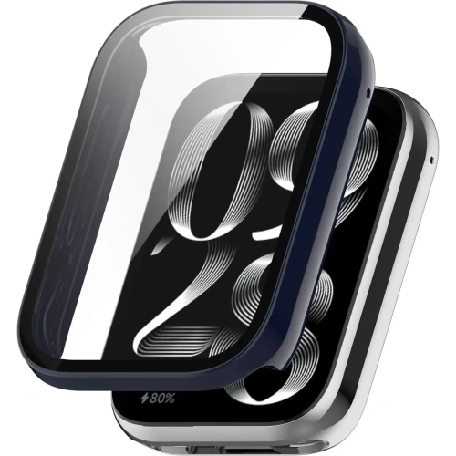 Kup Etui ze szkłem do zegarka Bizon Case+Glass Watch do Xiaomi Mi Smart Band 9 Pro niebieskie - BIZ7976 - {ean13} - Sklep Home Screen