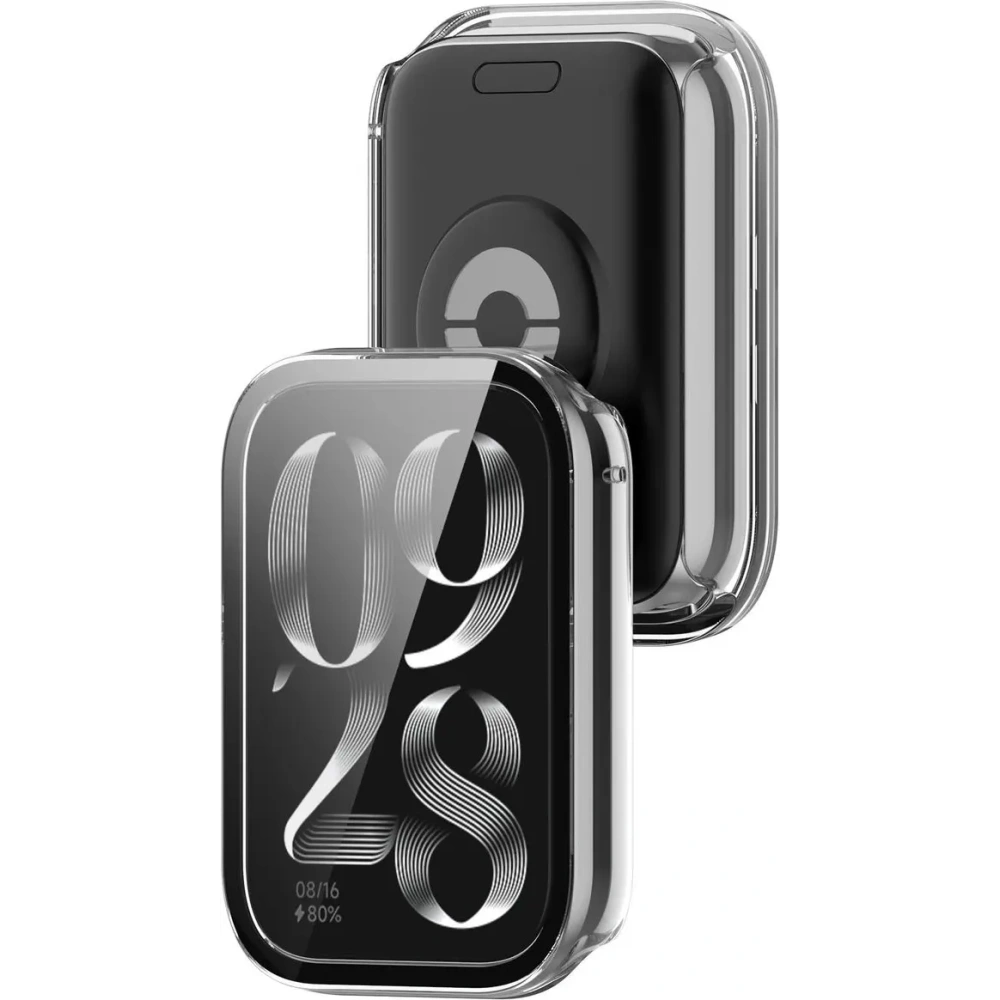 Etui ze szkłem do zegarka Bizon Case+Glass Watch do Xiaomi Mi Smart Band 9 Pro przezroczyste