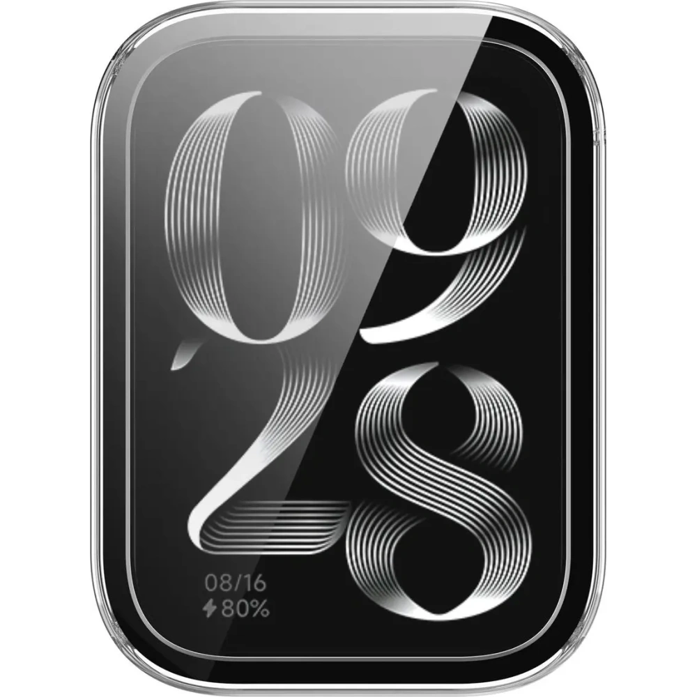 Etui ze szkłem do zegarka Bizon Case+Glass Watch do Xiaomi Mi Smart Band 9 Pro przezroczyste
