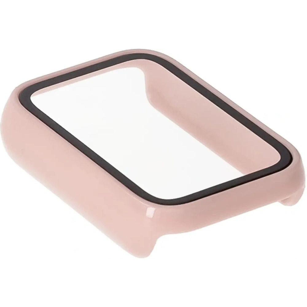 Etui ze szkłem do zegarka Bizon Case+Glass Watch do Xiaomi Mi Smart Band 9 Pro różowe