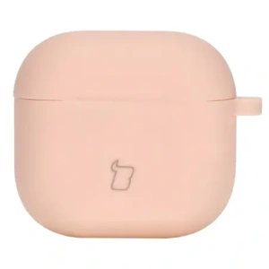 Kup Silikonowe etui z karabińczykiem Bizon Case Headphone Silicone do Apple AirPods 4 jasnoróżowe - BIZ7984 - {ean13} - Sklep Home Screen