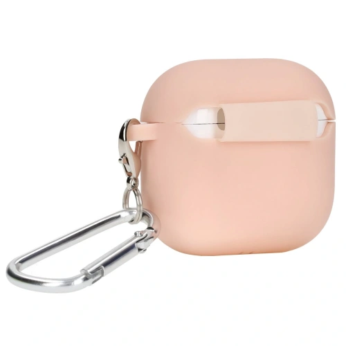 Kup Silikonowe etui z karabińczykiem Bizon Case Headphone Silicone do Apple AirPods 4 jasnoróżowe - BIZ7984 - {ean13} - Sklep Home Screen