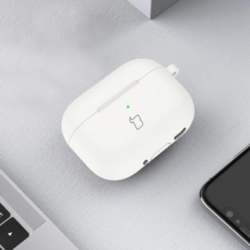 Kup Caz de căști din silicon Bizon Apple AirPods 4 alb - BIZ7985 - {ean13} - Sklep Home Screen