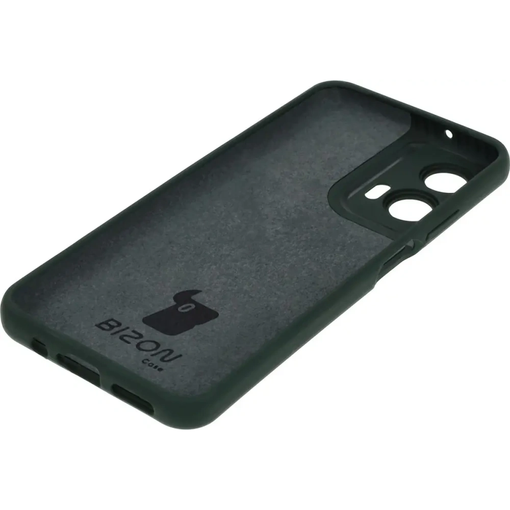 Silikonowe etui Bizon Soft Case do Motorola Moto G35 5G ciemnozielone