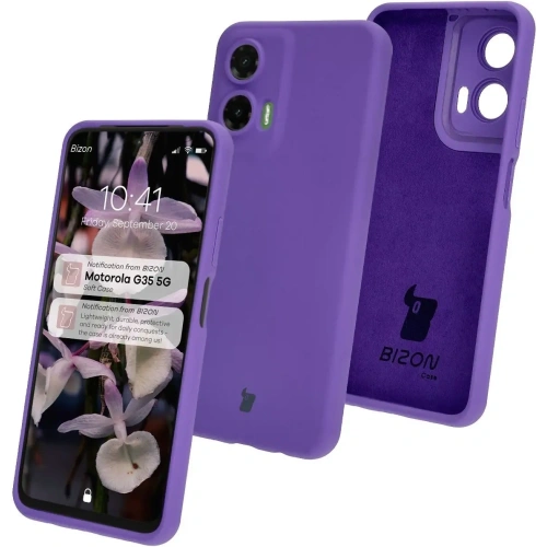 Kup Silikonowe etui Bizon Soft Case do Motorola Moto G35 5G fioletowe - BIZ7989 - {ean13} - Sklep Home Screen