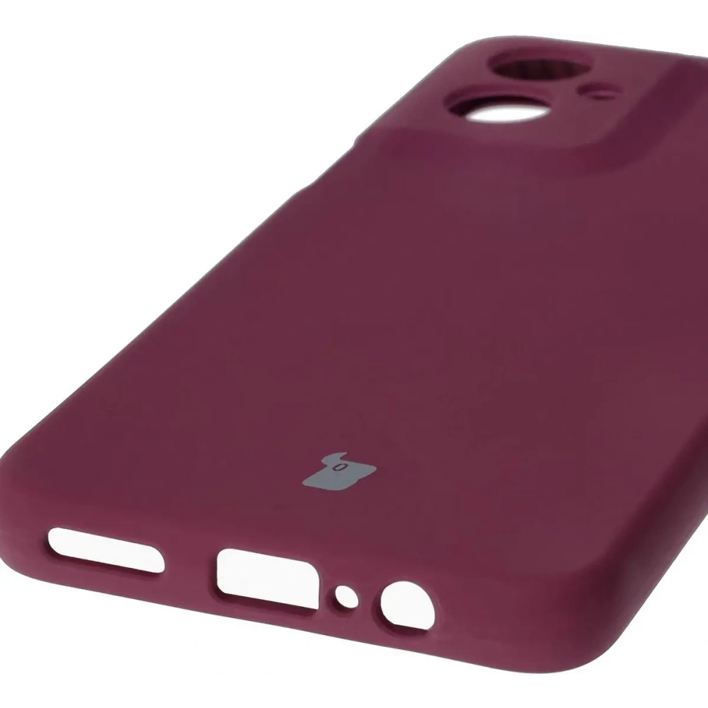 Silikonowe etui Bizon Soft Case do Motorola Moto G55 5G ciemnofioletowe