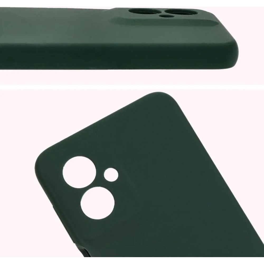 Silikonowe etui Bizon Soft Case do Motorola Moto G55 5G ciemnozielone
