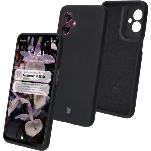Kup Bizon Soft Case Motorola Moto G55 5G fekete - BIZ7995 - {ean13} - Sklep Home Screen