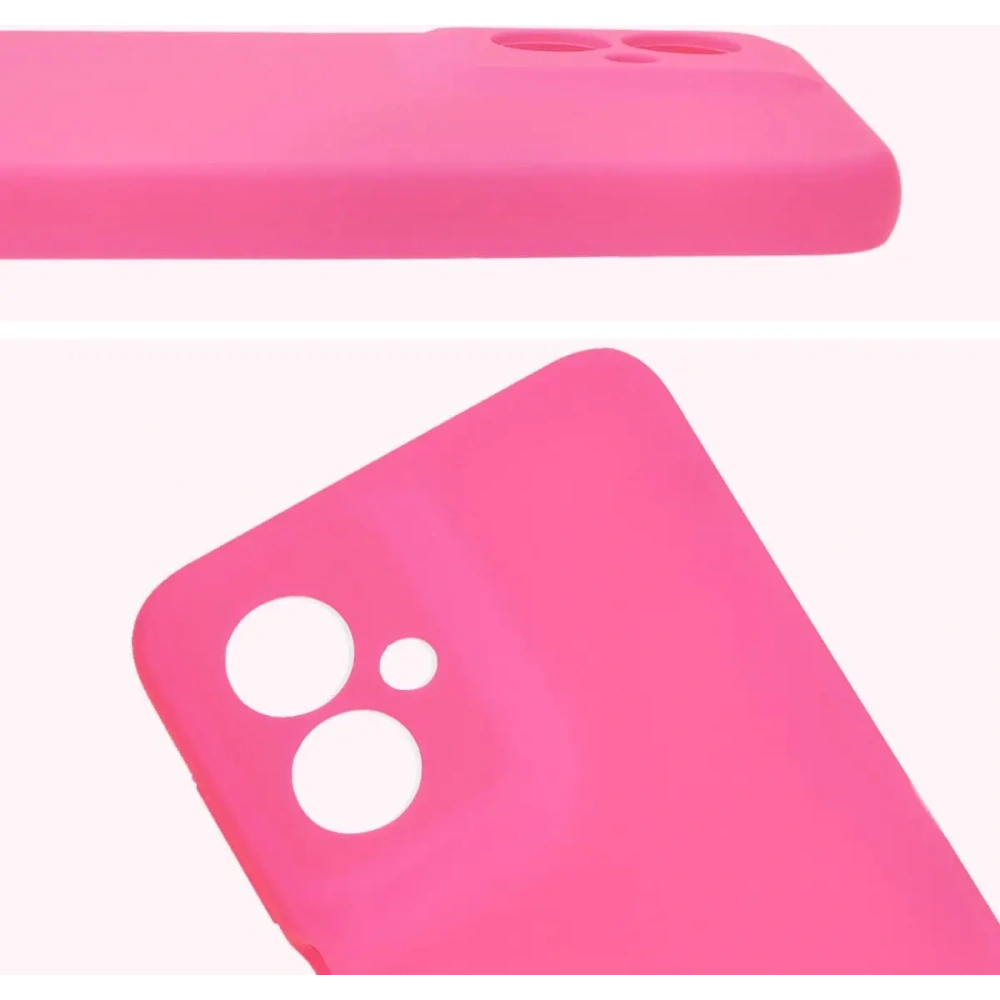Silikonowe etui Bizon Soft Case do Motorola Moto G55 5G neonowo-różowe
