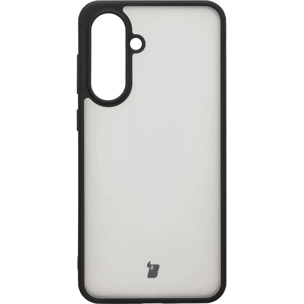 Etui Bizon Case Angelo do Samsung Galaxy A36 5G przydymione z czarną ramką
