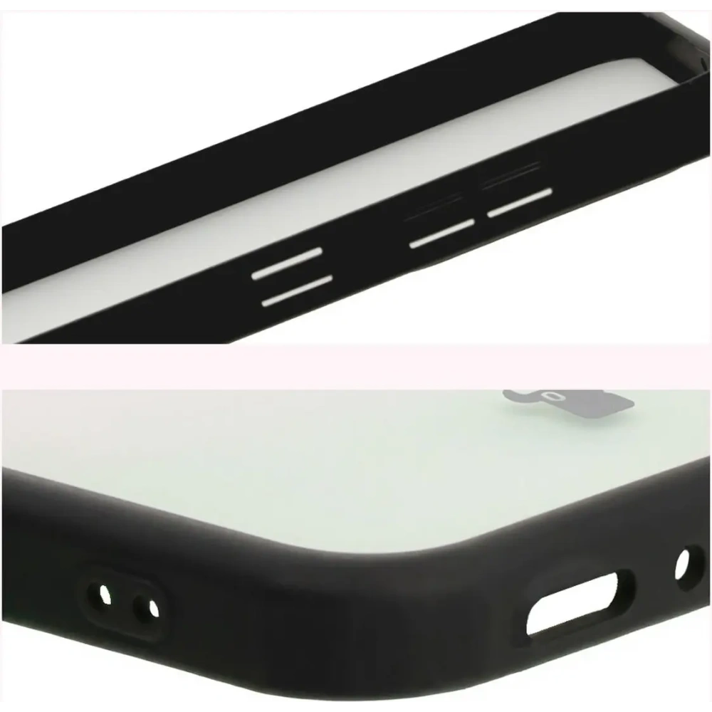 Etui Bizon Case Angelo do Samsung Galaxy A36 5G przydymione z czarną ramką