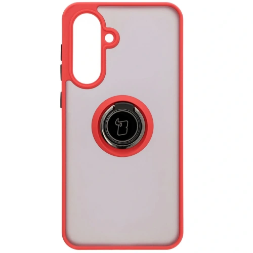 Kup Etui z uchwytem na palec Bizon Case Hybrid Ring do Samsung Galaxy A36 5G / A56 5G przydymione z czerwoną ramką - BIZ8001 - {ean13} - Sklep Home Screen