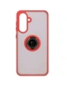 Kup Etui z uchwytem na palec Bizon Case Hybrid Ring do Samsung Galaxy A36 5G / A56 5G przydymione z czerwoną ramką - BIZ8001 - {ean13} - Sklep Home Screen
