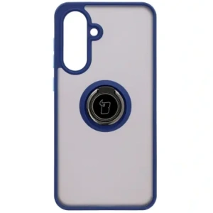 Buy Bizon Case Hybrid Ring Samsung Galaxy A36 5G / A56 5G smoky with a navy blue frame - BIZ8002 - {ean13} - Home Screen Store Europe