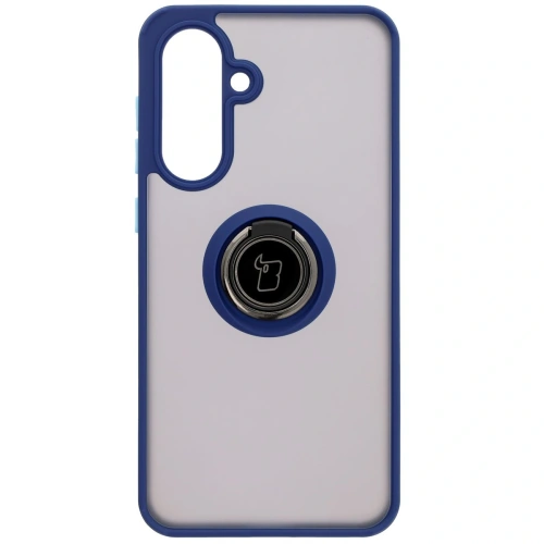 Kup Bizon Case Hybrid Ring Samsung Galaxy A36 5G / A56 5G fumuriu cu un cadru albastru închis - BIZ8002 - {ean13} - Sklep Home Screen