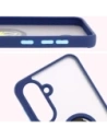 Kup Etui z uchwytem na palec Bizon Case Hybrid Ring do Samsung Galaxy A36 5G / A56 5G kouřové s modrým rámečkem - BIZ8002 - {ean13} - Sklep Home Screen