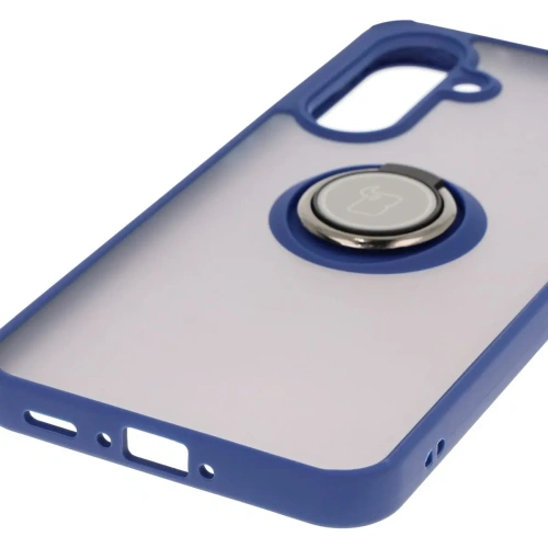 Kup Bizon Case Hybrid Ring Samsung Galaxy A36 5G / A56 5G fumuriu cu un cadru albastru închis - BIZ8002 - {ean13} - Sklep Home Screen