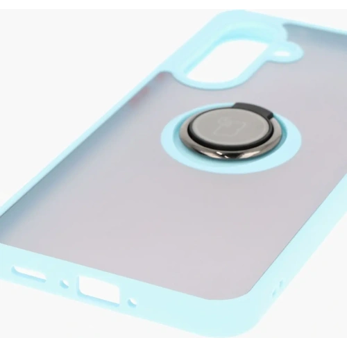 Kup Bizon Case Hybrid Ring Samsung Galaxy A36 5G / A56 5G smoky cu un cadru albastru deschis - BIZ8003 - {ean13} - Sklep Home Screen