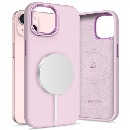 Kup Tech-Protect Silicon Pur MagSafe Apple iPhone 15 Perlă Roz - THP3696 - {ean13} - Sklep Home Screen