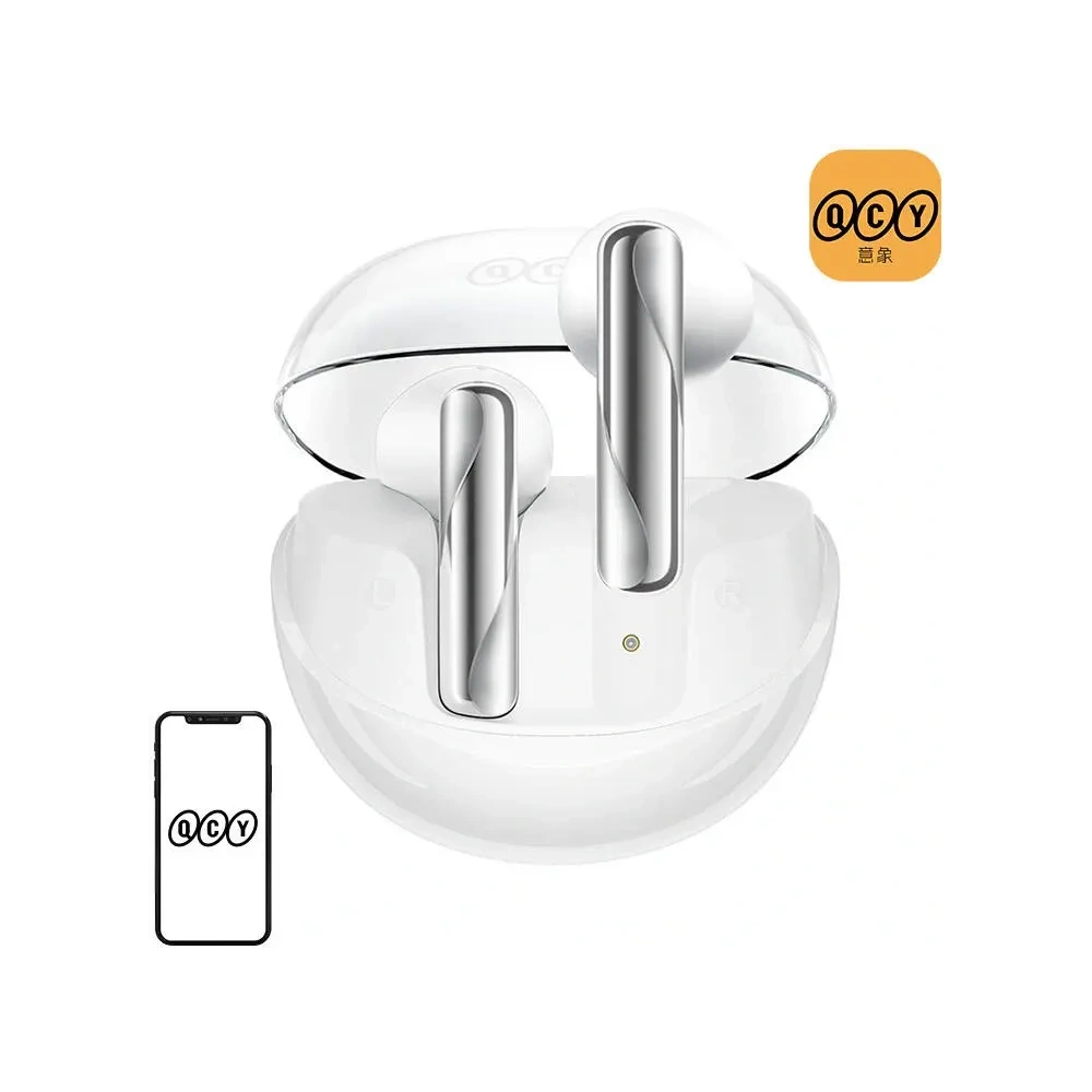 Bezprzewodowe słuchawki douszne TWS QCY AilyBuds Clear T32 (białe)
