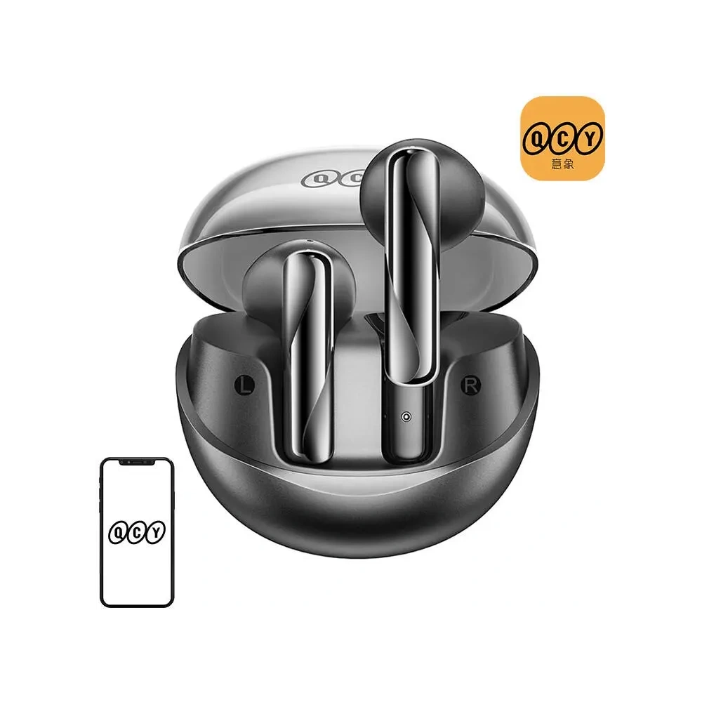 Bezprzewodowe słuchawki douszne TWS QCY AilyBuds Clear T32 (czarne)