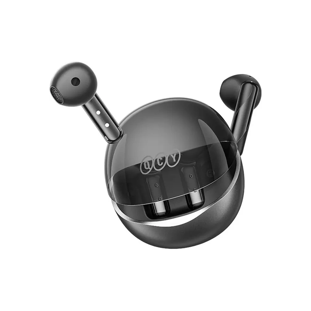 Bezprzewodowe słuchawki douszne TWS QCY AilyBuds Clear T32 (czarne)