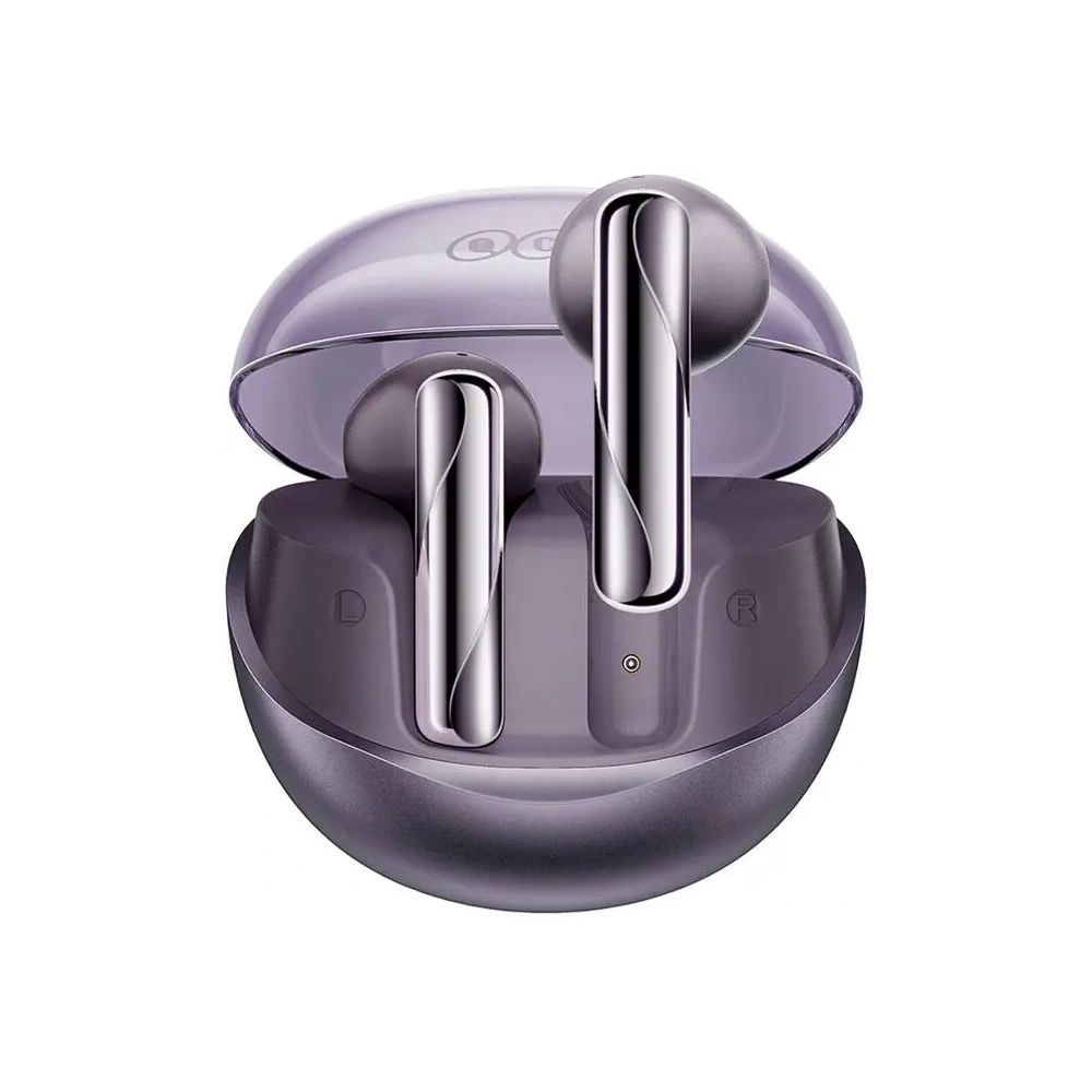 Bezprzewodowe słuchawki douszne TWS QCY AilyBuds Clear T32 (fioletowe)