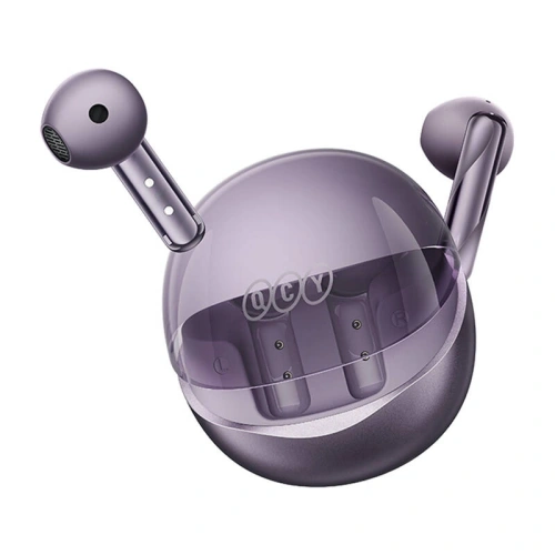 Kup QCY AilyBuds Clear T32 TWS kabellose In-Ear Kopfhörer (lila) - QCY93 - {ean13} - Sklep Home Screen