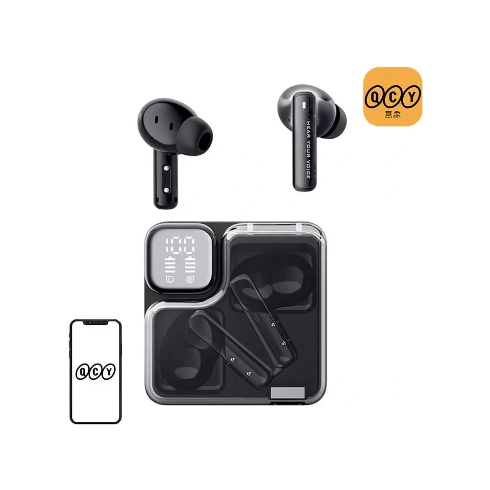 Bezprzewodowe słuchawki dokanałowe TWS QCY MeloBuds Neo T31 (czarne)