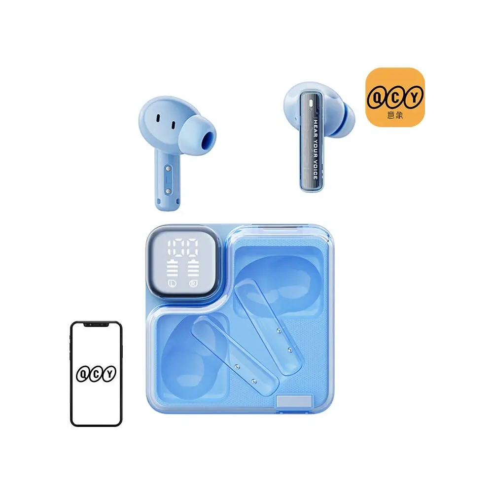 Bezprzewodowe słuchawki dokanałowe TWS QCY MeloBuds Neo T31 (niebieskie)