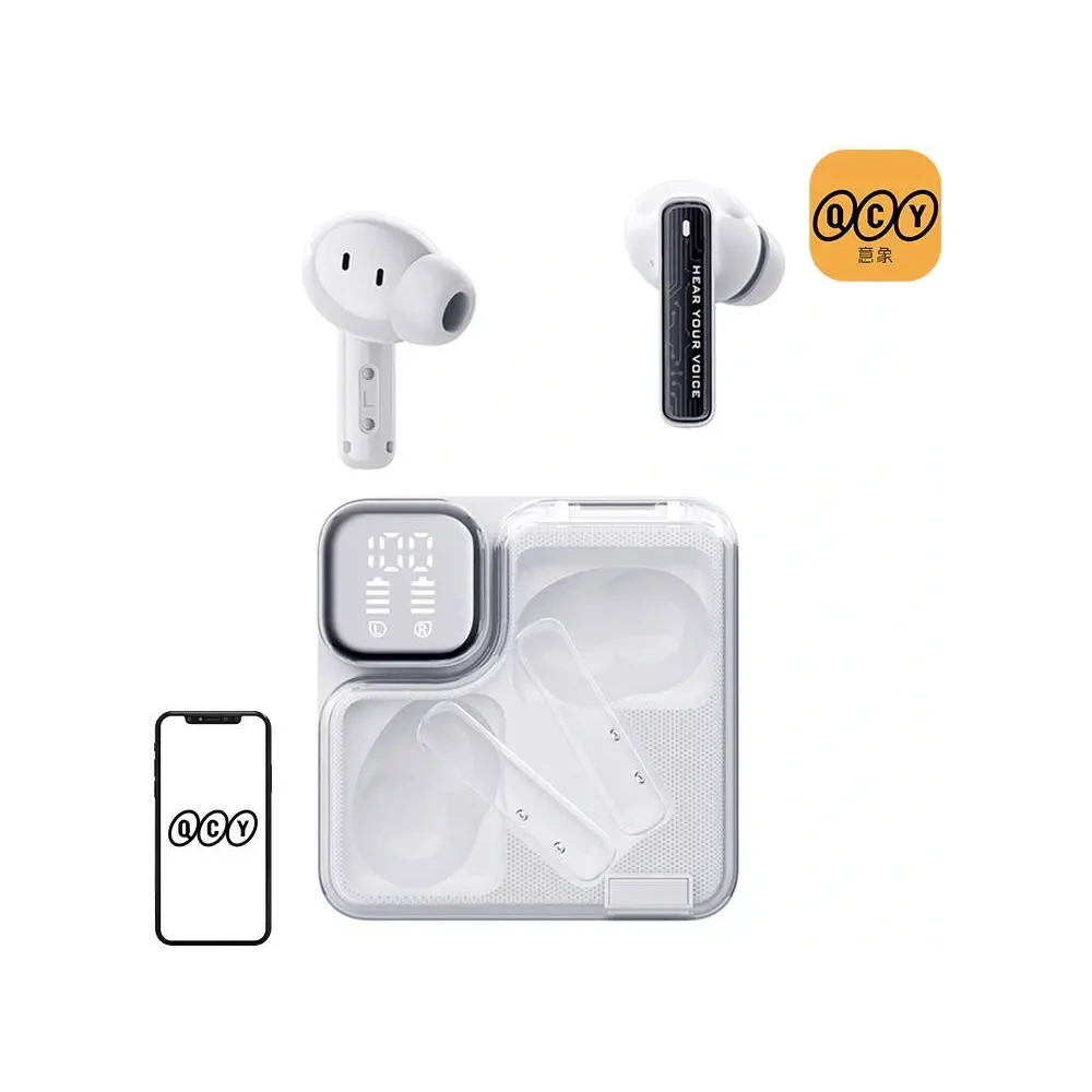 Bezprzewodowe słuchawki dokanałowe TWS QCY MeloBuds Neo T31 (białe)