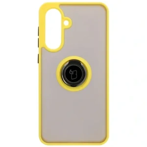 Buy Bizon Case Hybrid Ring Samsung Galaxy A36 5G / A56 5G smoky with a yellow frame - BIZ8004 - {ean13} - Home Screen Store Europe