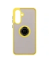 Kup Etui z uchwytem na palec Bizon Case Hybrid Ring do Samsung Galaxy A36 5G / A56 5G kouřové s žlutým rámečkem - BIZ8004 - {ean13} - Sklep Home Screen