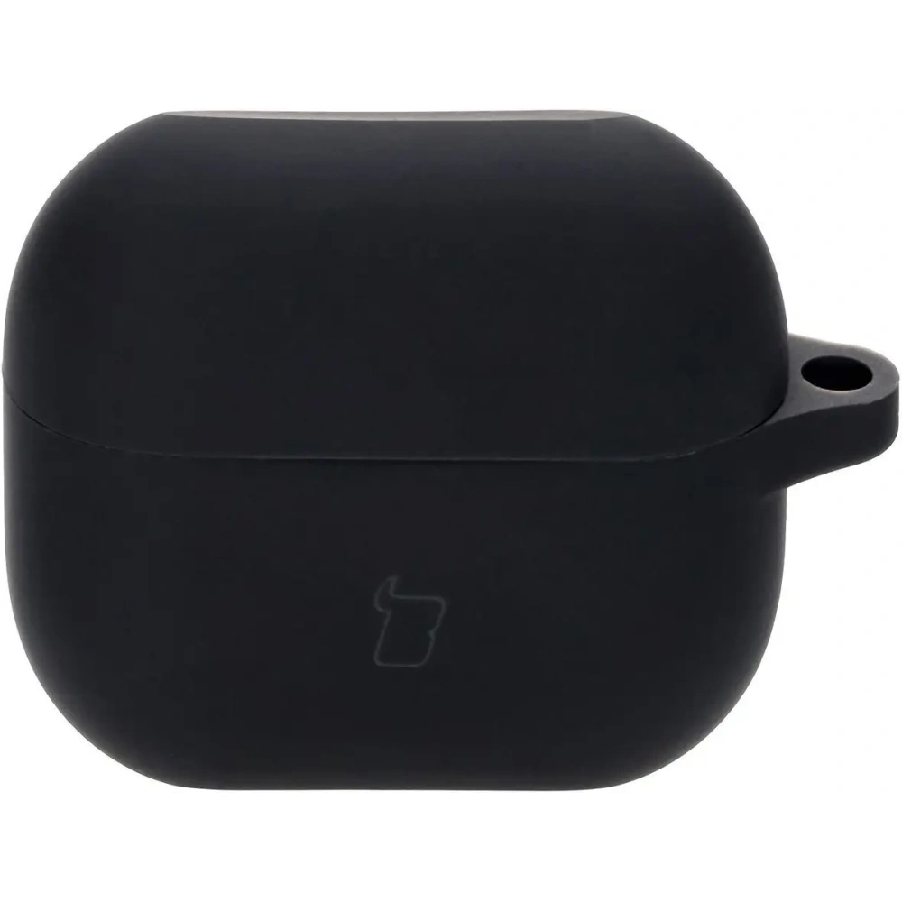 Silikonowe etui z karabińczykiem Bizon Case Headphone Silicone do Samsung Galaxy Buds 3 / 3 Pro czarne
