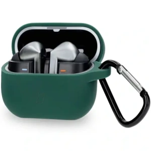 Buy Bizon Case Headphone Silicone Samsung Galaxy Buds 3 / 3 Pro dark green - BIZ8010 - {ean13} - Home Screen Store Europe