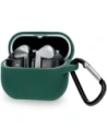 Bizon Caz căști din silicon Samsung Galaxy Buds 3 / 3 Pro verde închis