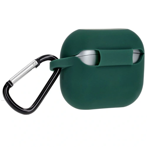 Kup Silikonowe etui z karabińczykiem Bizon Case Headphone Silicone do Samsung Galaxy Buds 3 / 3 Pro ciemnozielone - BIZ8010 - {ean13} - Sklep Home Screen
