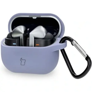 Buy Bizon Case Headphone Silicone Samsung Galaxy Buds 3 / 3 Pro grey - BIZ8011 - {ean13} - Home Screen Store Europe