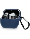Bizon Case Headphone Silicone Samsung Galaxy Buds 3 / 3 Pro navy blue