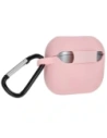 Kup Silikonowe etui z karabińczykiem Bizon Case Headphone Silicone do Samsung Galaxy Buds 3 / 3 Pro jasnoróżowe - BIZ8014 - {ean13} - Sklep Home Screen