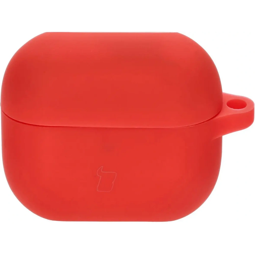 Silikonowe etui z karabińczykiem Bizon Case Headphone Silicone do Samsung Galaxy Buds 3 / 3 Pro czerwone