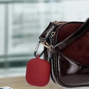 Kup Silikonowe etui z karabińczykiem Bizon Case Headphone Silicone do Samsung Galaxy Buds 3 / 3 Pro burgundowe - BIZ8019 - {ean13} - Sklep Home Screen