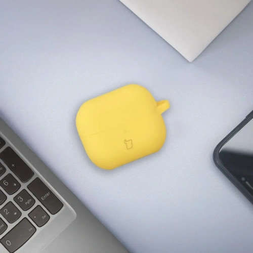 Kup Silikonový obal s karabinou Bizon Case Headphone Silicone pro Samsung Galaxy Buds 3 / 3 Pro žlutý - BIZ8020 - {ean13} - Sklep Home Screen