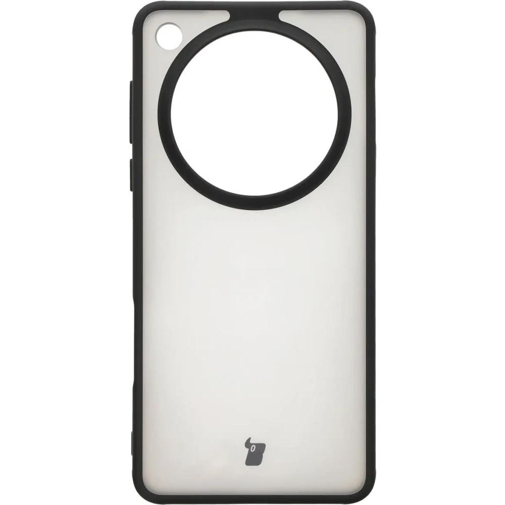 Etui Bizon Case Angelo do Oppo Find X8 Pro przydymione z czarną ramką