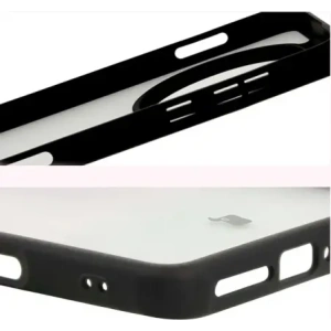 Etui Bizon Case Angelo do Oppo Find X8 Pro przydymione z czarną ramką