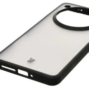 Etui Bizon Case Angelo do Oppo Find X8 Pro przydymione z czarną ramką