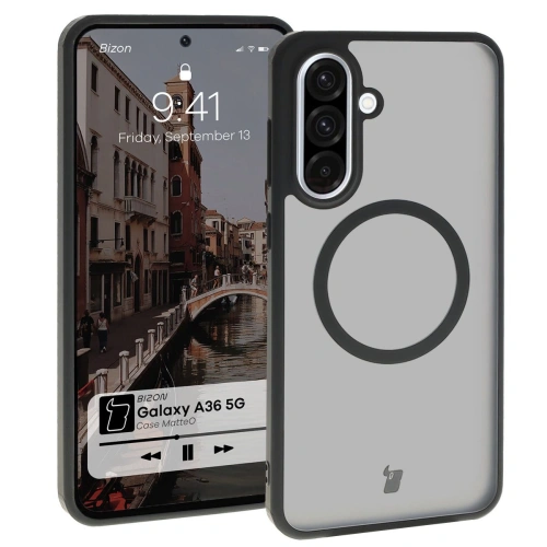 Buy Bizon Case MatteO Samsung Galaxy A36 5G translucent with black frame - BIZ8026 - {ean13} - Home Screen Store Europe