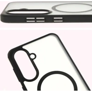 Kup Etui z pierścieniem magnetycznym Bizon Case MatteO do Samsung Galaxy A36 5G półprzezroczyste z czarną ramką - BIZ8026 - {ean13} - Sklep Home Screen