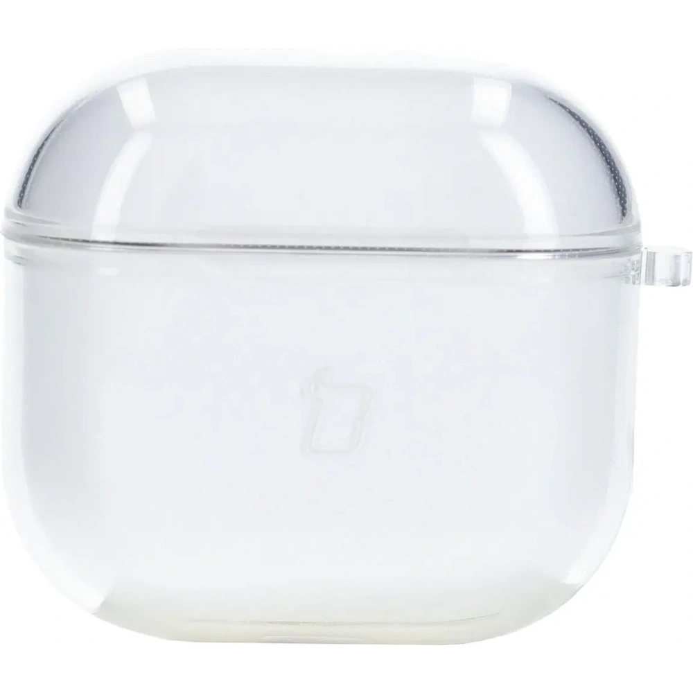 Elastyczne etui z karabińczykiem Bizon Case Headphone Clear do Apple AirPods 4 przezroczyste