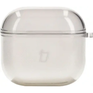 Kup Elastyczne etui z karabińczykiem Bizon Case Headphone Clear do Apple AirPods 4 przezroczysto-czarne - BIZ8029 - {ean13} - Sklep Home Screen